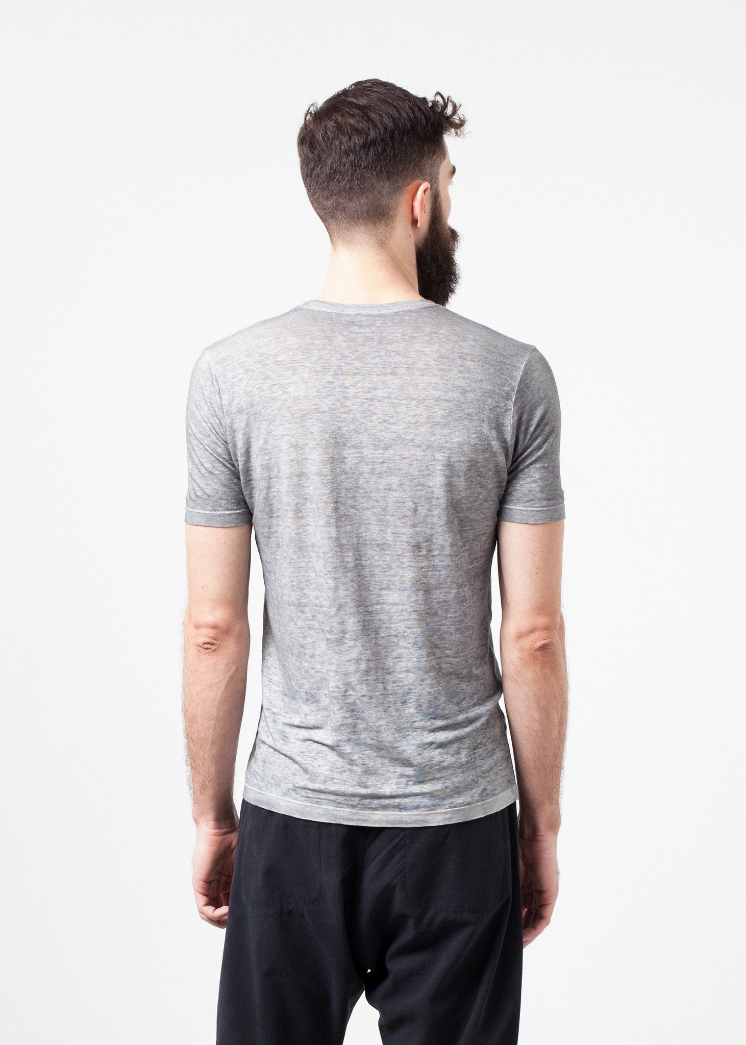 Linen T-shirt in Dolphin Avant Toi