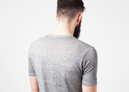 Linen T-shirt in Dolphin Avant Toi