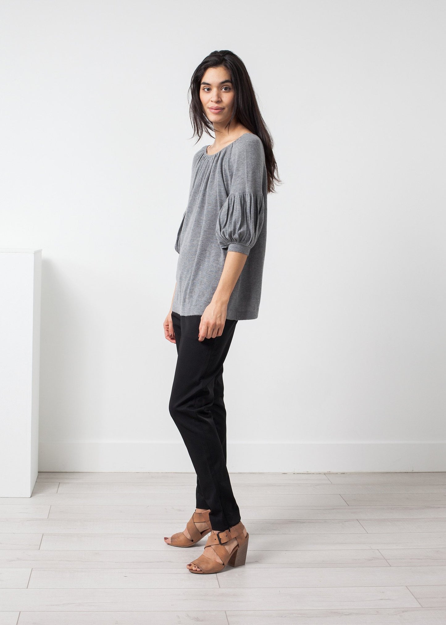 Cashmere Puff Sleeve Knit Co