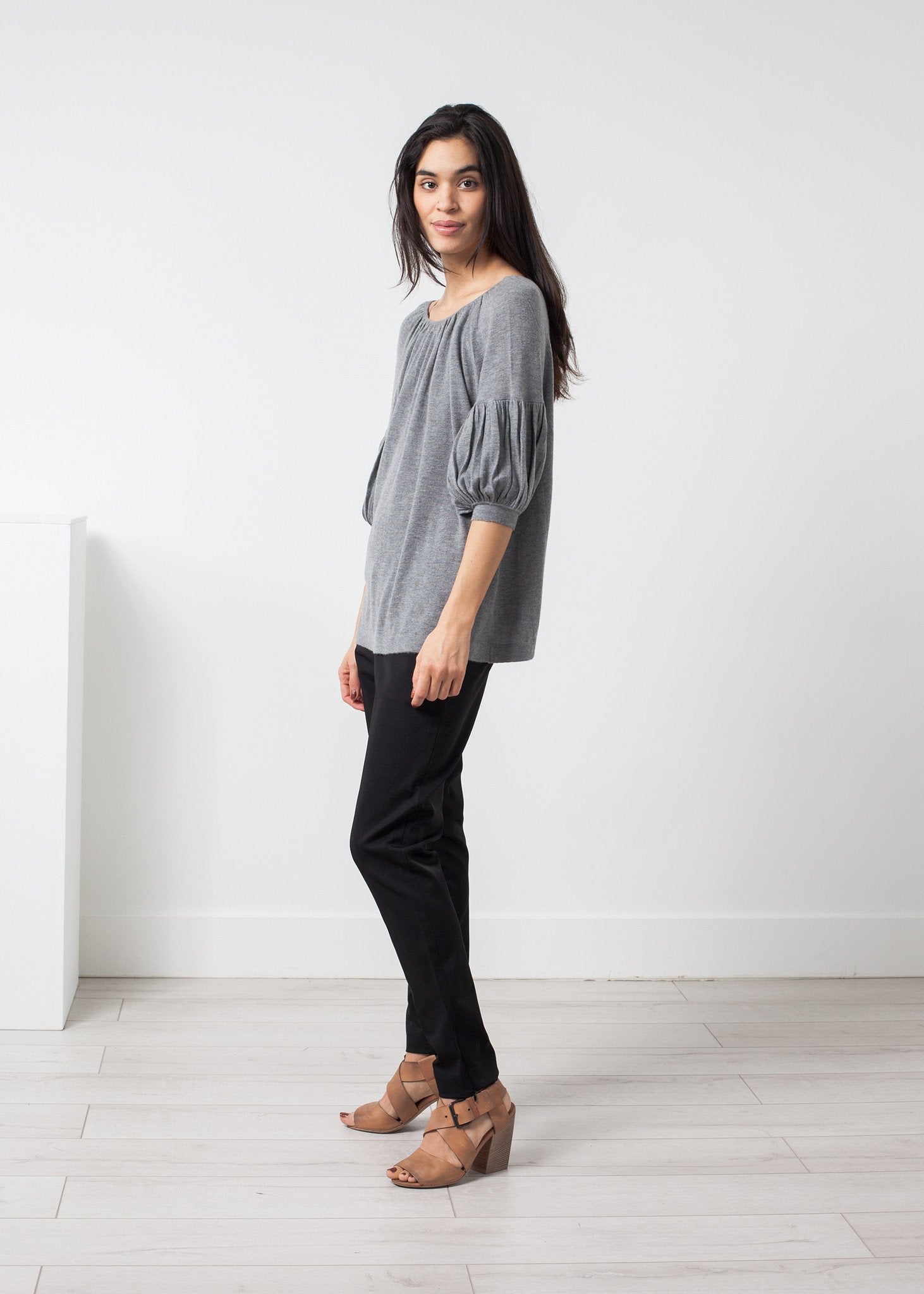 Cashmere Puff Sleeve Knit Co