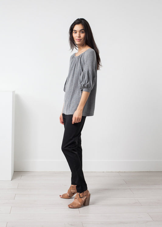 Cashmere Puff Sleeve Knit Co