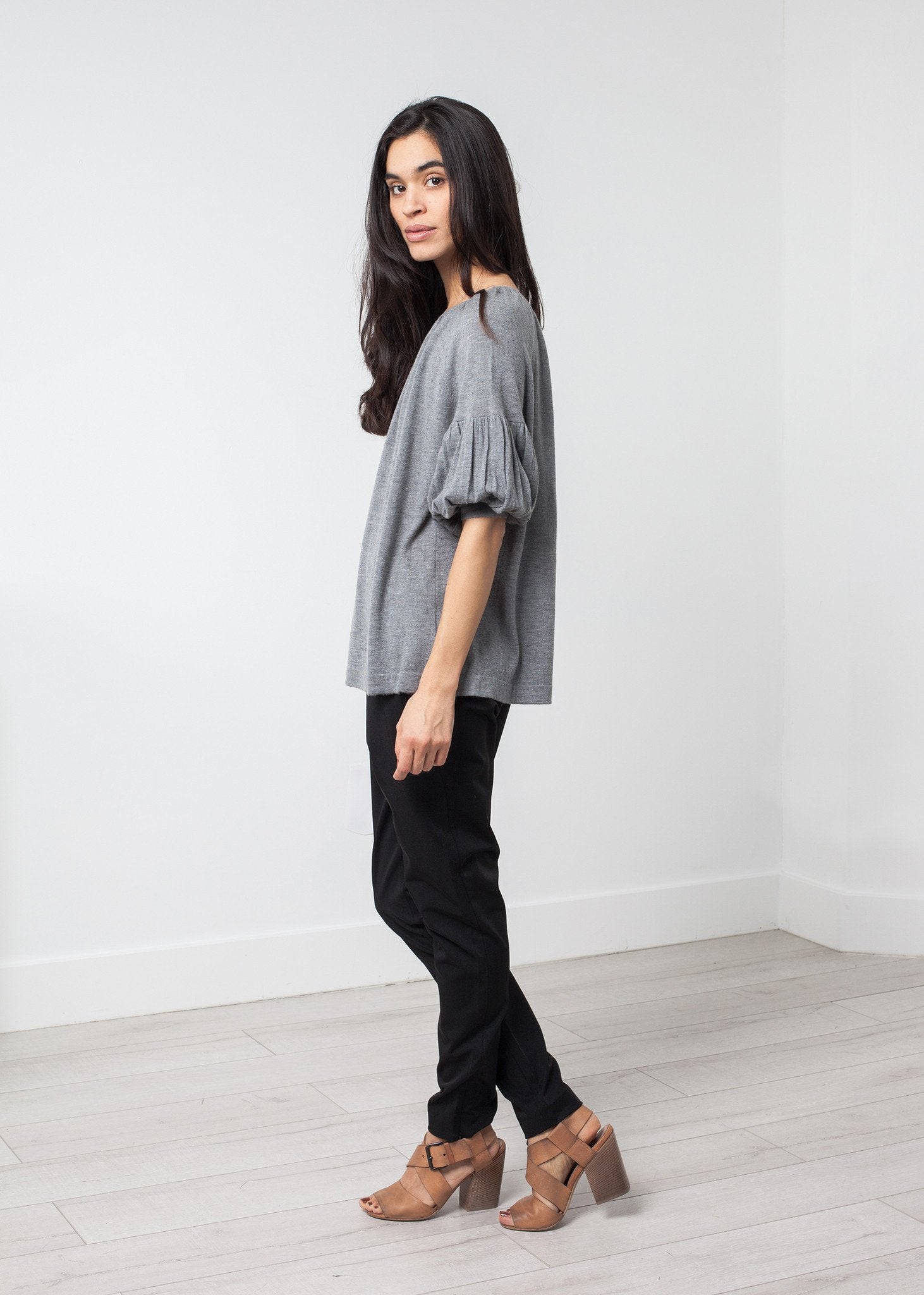 Cashmere Puff Sleeve Knit Co