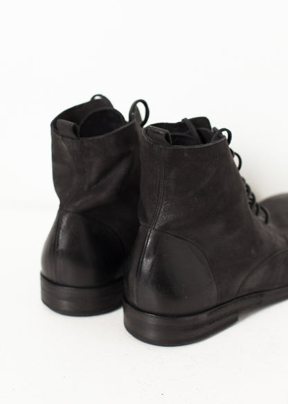 Combat Ankle Boot in Black Marsell