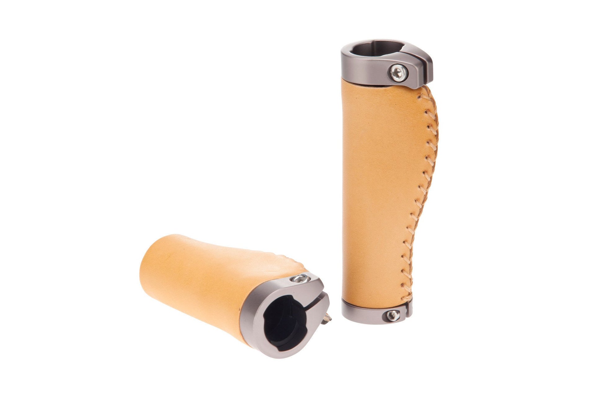 Premium Ergo Leather Grip Set Pure City Cycles