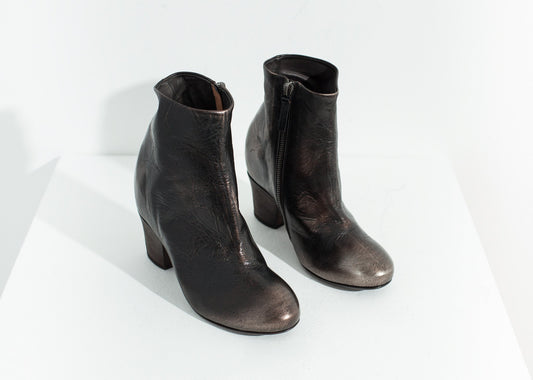 Scavata Ankle Boot in Bronze Marsell