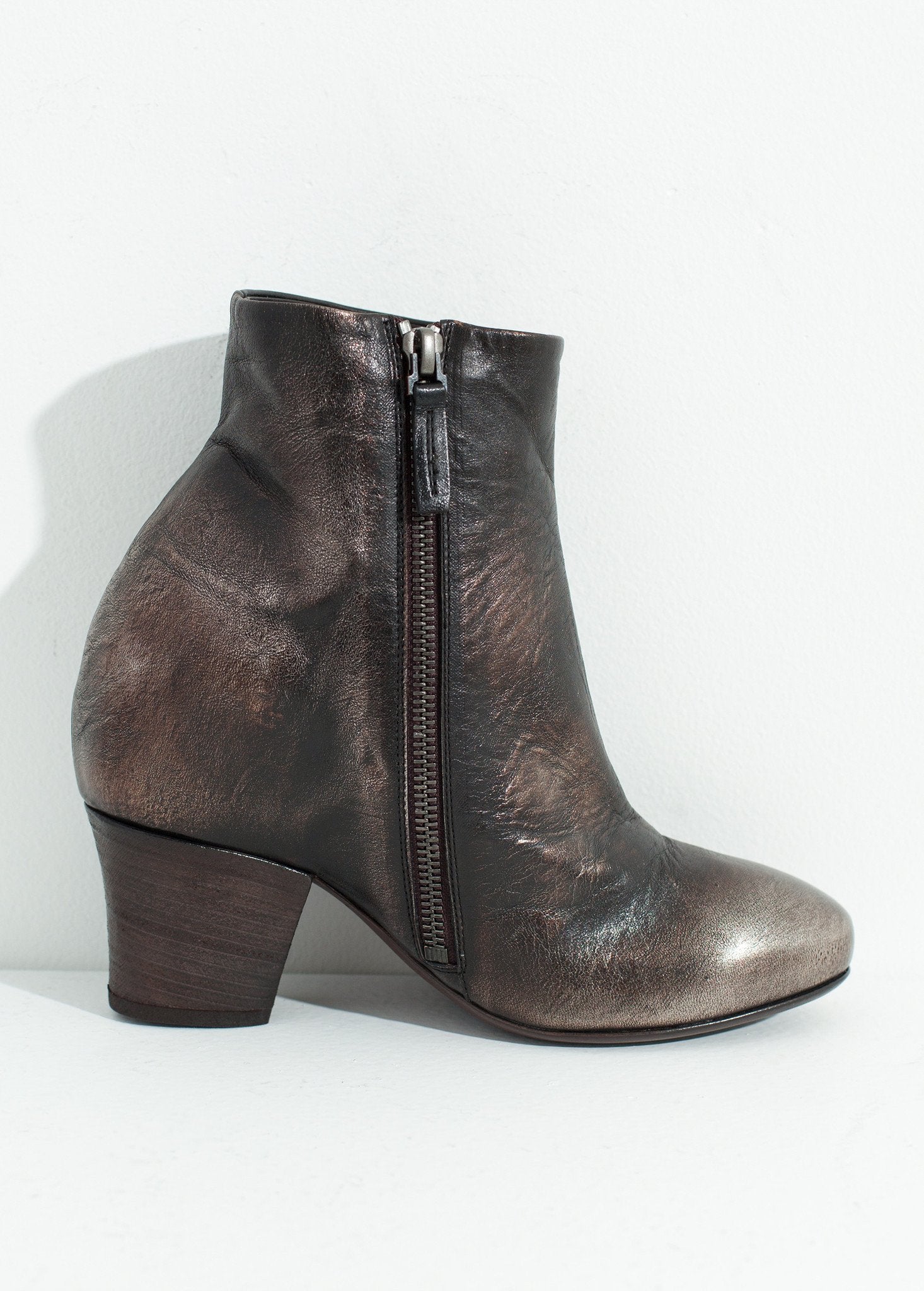 Scavata Ankle Boot in Bronze Marsell