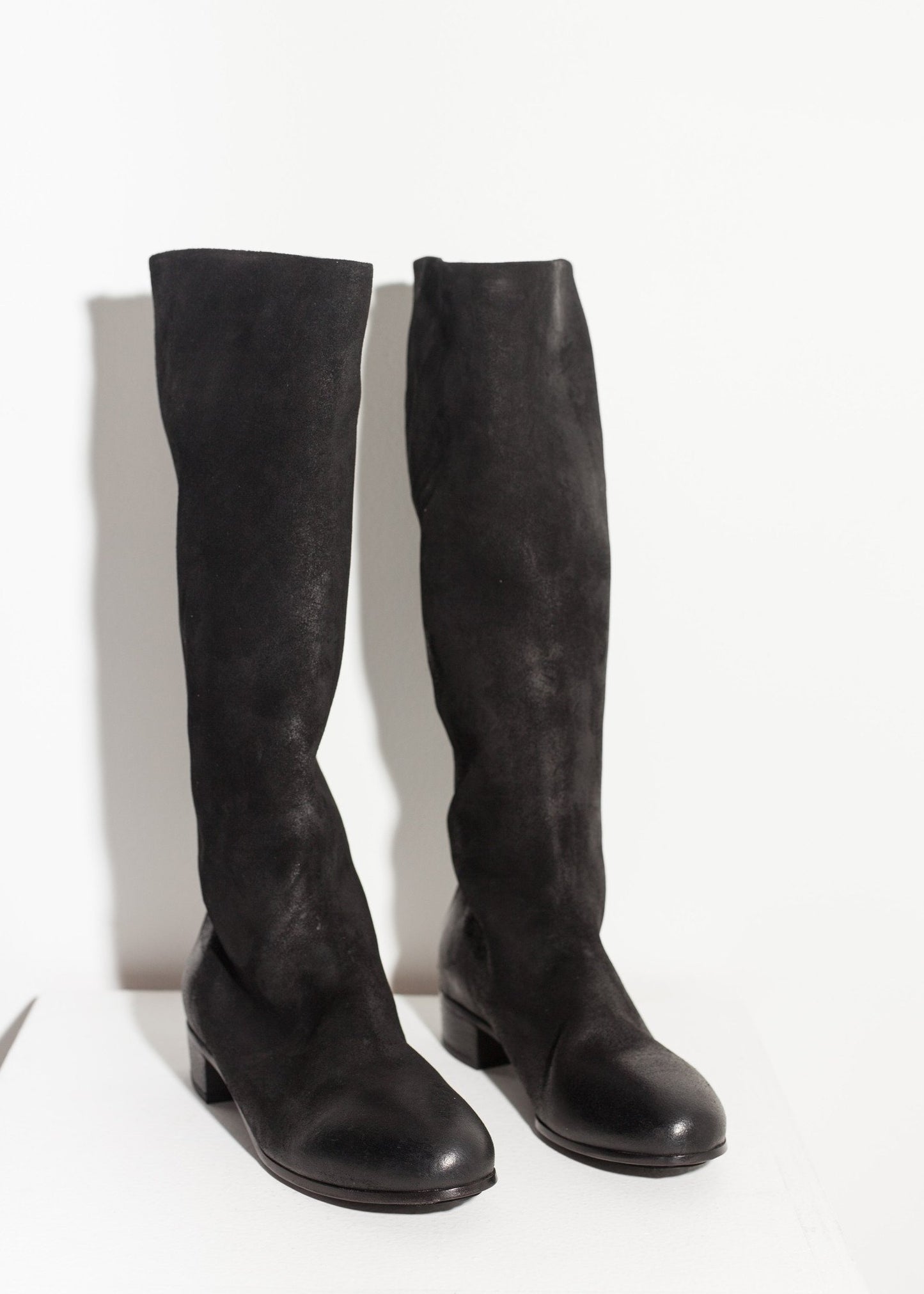 Knee-High Boot in Black Marsell