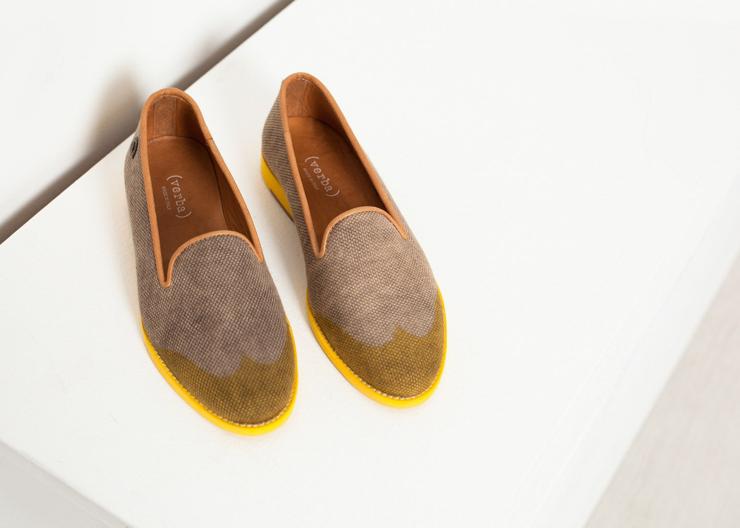 Wingtip Loafer in Yellow Verba