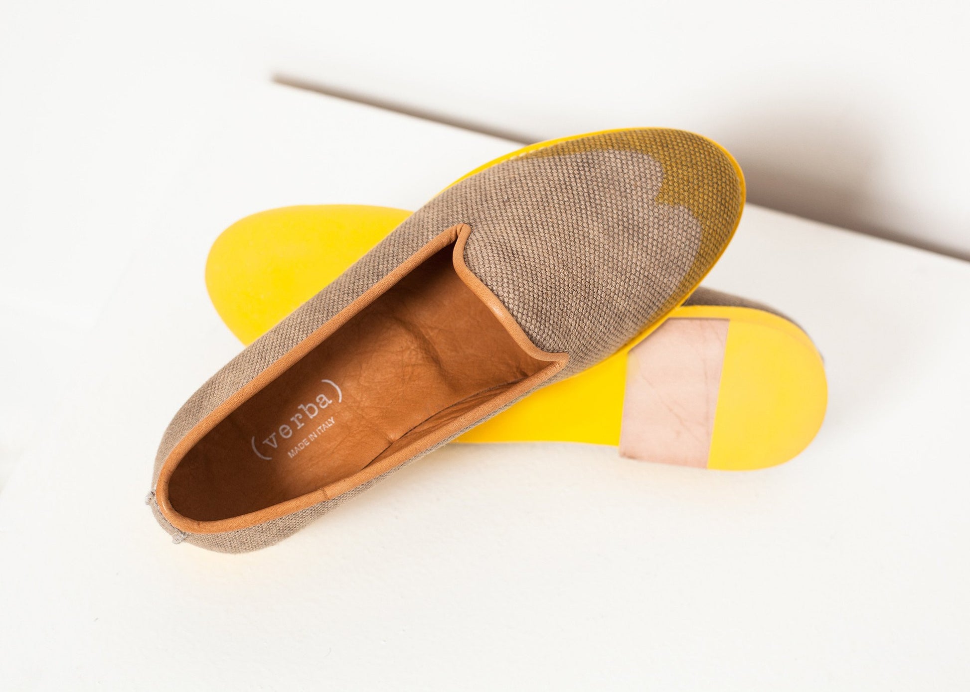 Wingtip Loafer in Yellow Verba