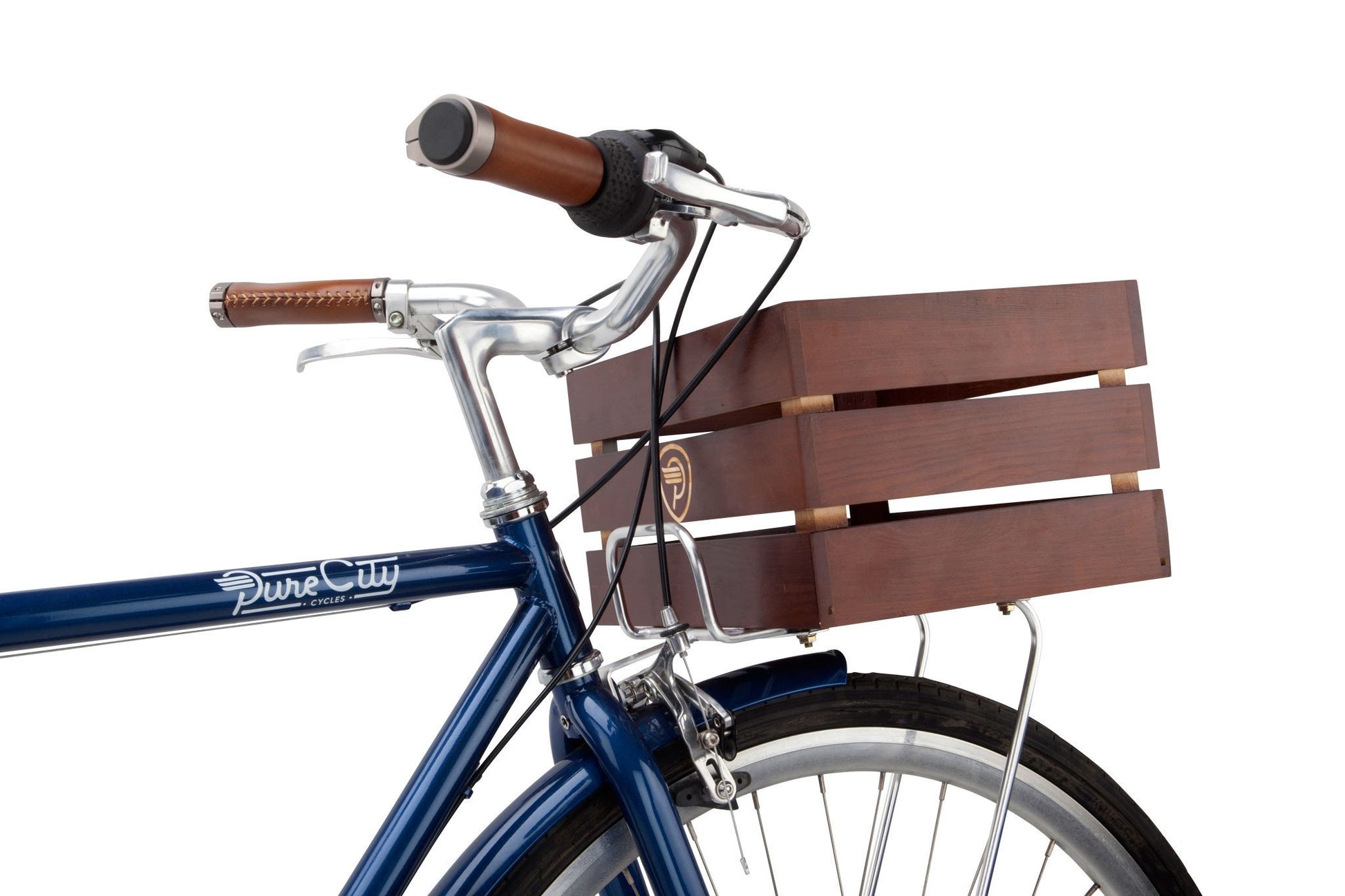 Premium Ergo Leather Grip Set Pure City Cycles