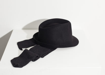 Kate Hat in Black Kiss by Fiona Bennett