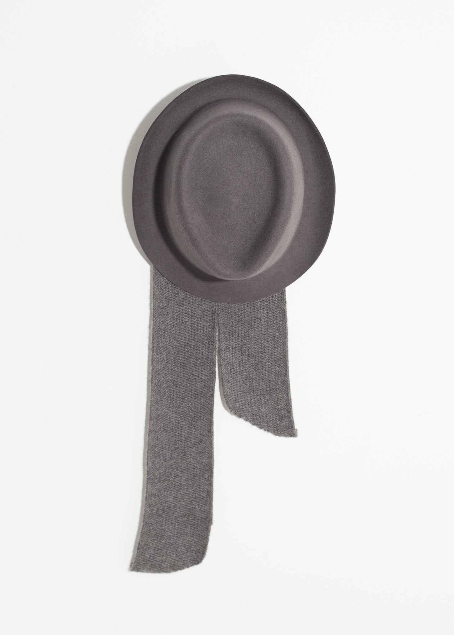 Kate Hat in Steel Grey Kiss by Fiona Bennett