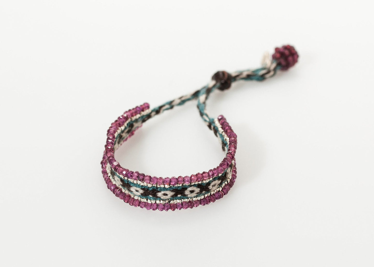 Oaxacan Bracelet in Garnet Kalosoma Jewelry