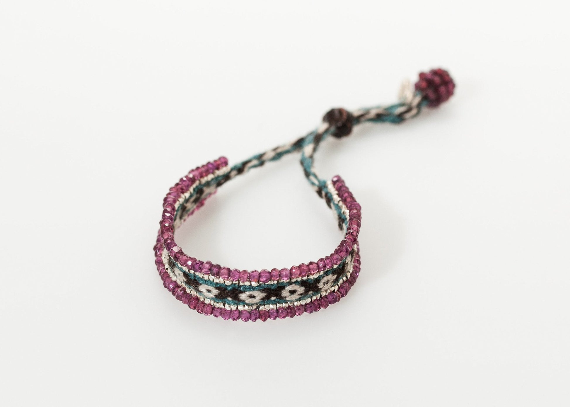 Oaxacan Bracelet in Garnet Kalosoma Jewelry