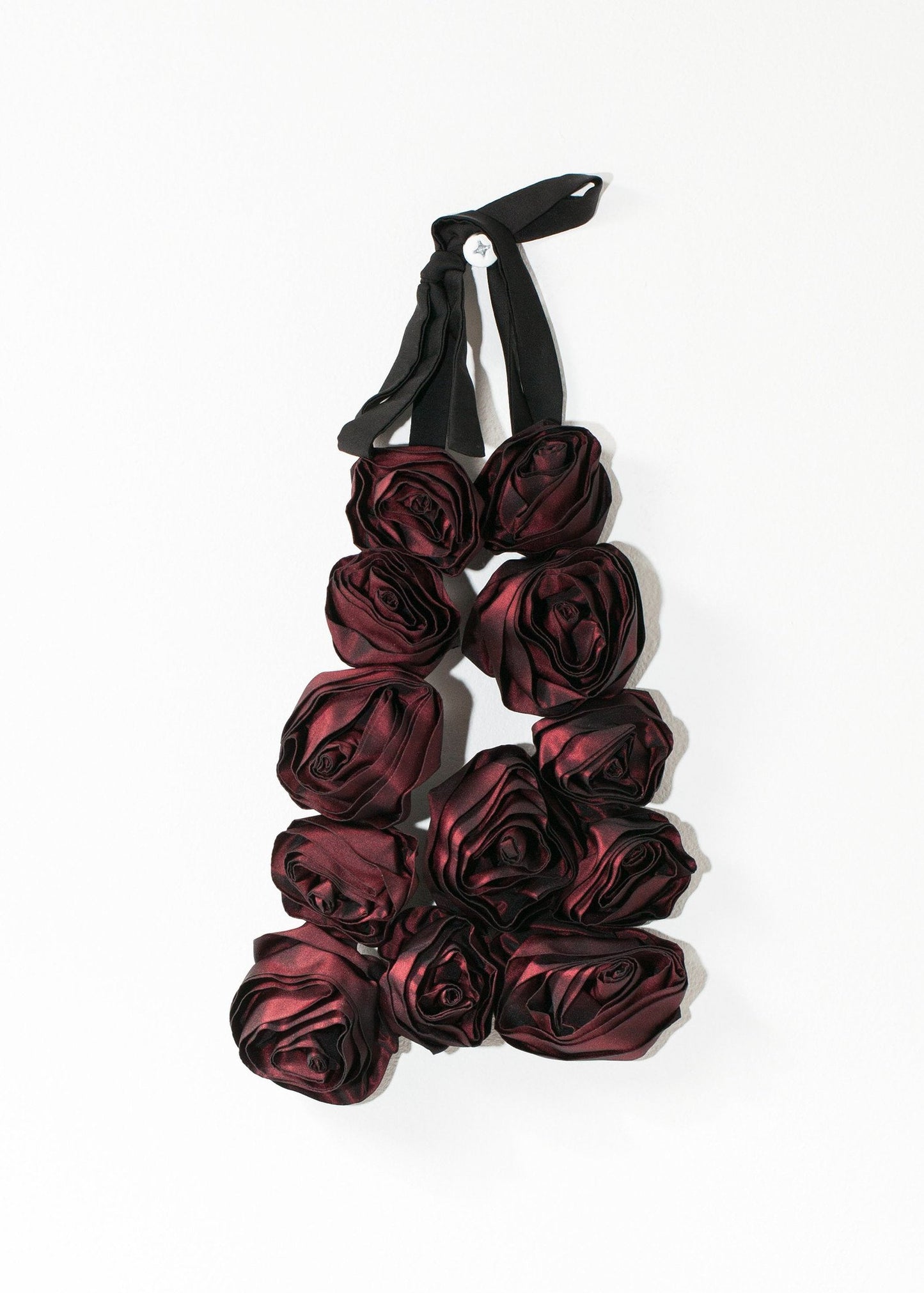 Rose Necklace in Red Maria Calderara